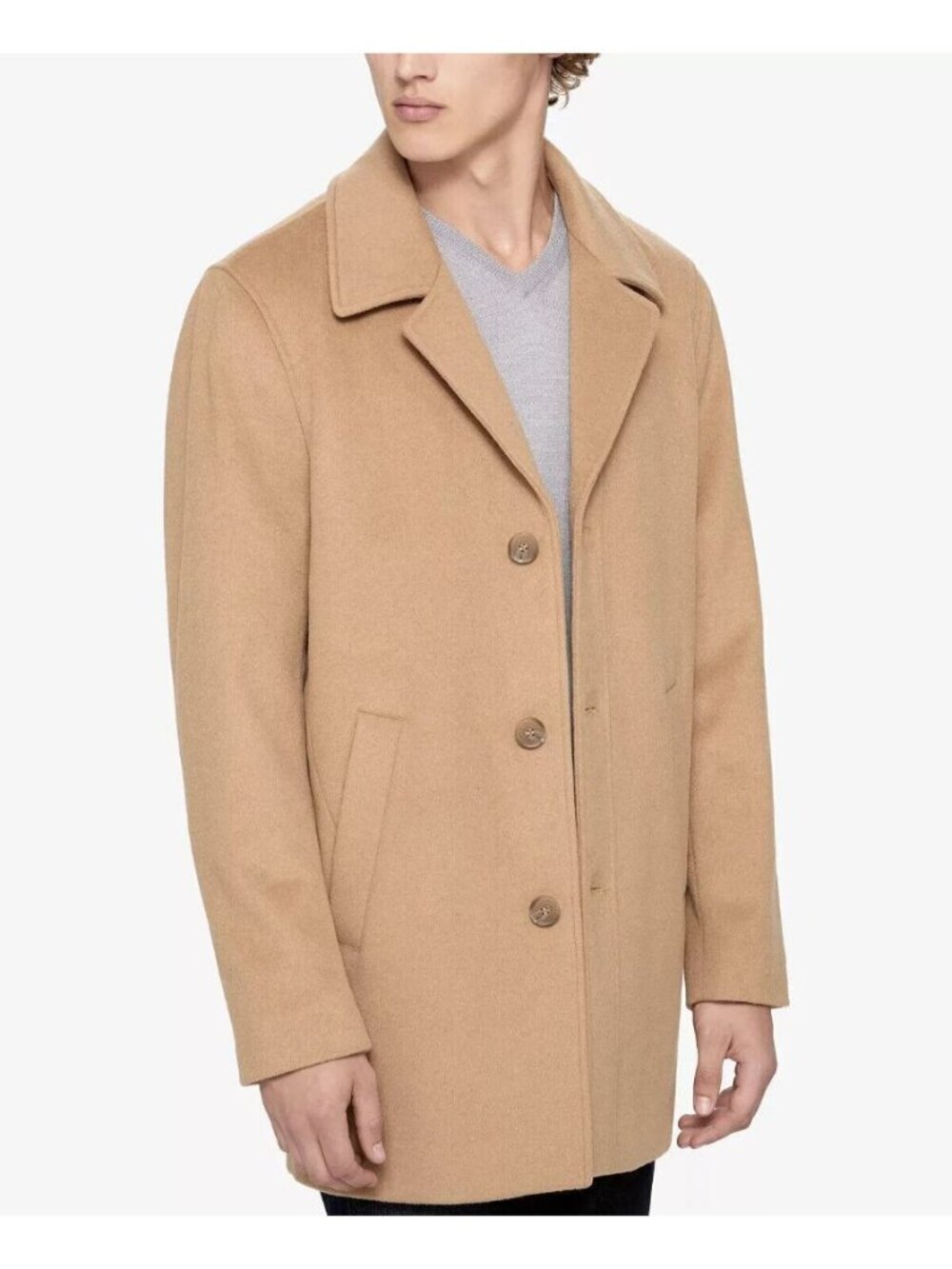 NEW Calvin Klein Men's M Long Wool-Blend Walker Coat NWT $399